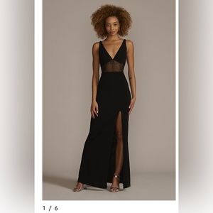 David’s Bridal Black Gown Size 10